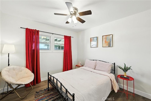16874 Athol St, Fontana, CA 92335 - bedroom with wood finished floors and a ceiling fan
