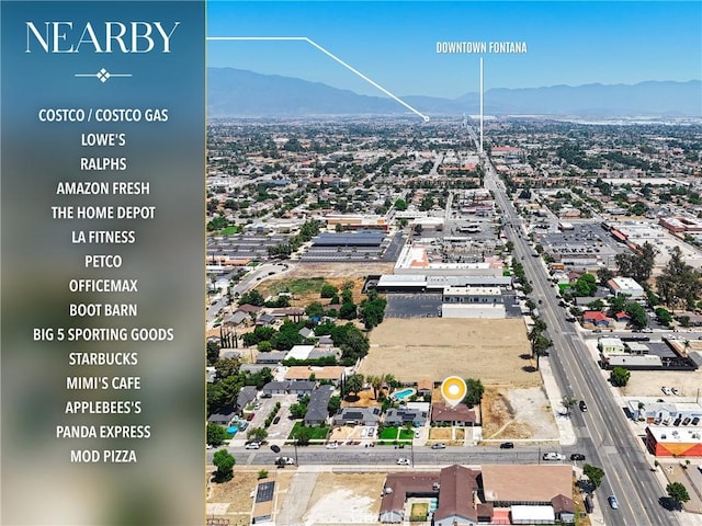 16874 Athol St, Fontana, CA 92335 - bird's eye view of a mountain backdrop