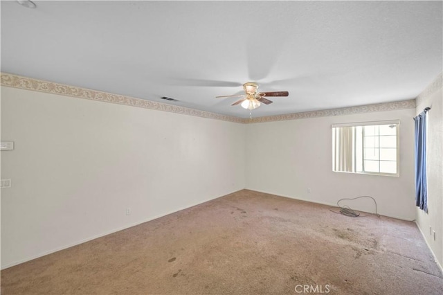 15372 Brandon Ln, Fontana, CA 92337 - spare room with carpet floors and ceiling fan