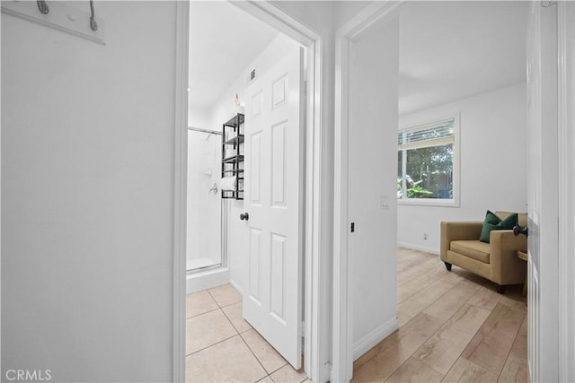 21 Dawnwood, Ladera Ranch, CA 92694 - corridor with baseboards and light wood-type flooring