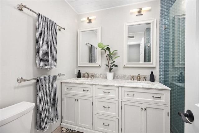 24532 La Cienega St, Laguna Hills, CA 92653 - full bath featuring double vanity and a tile shower