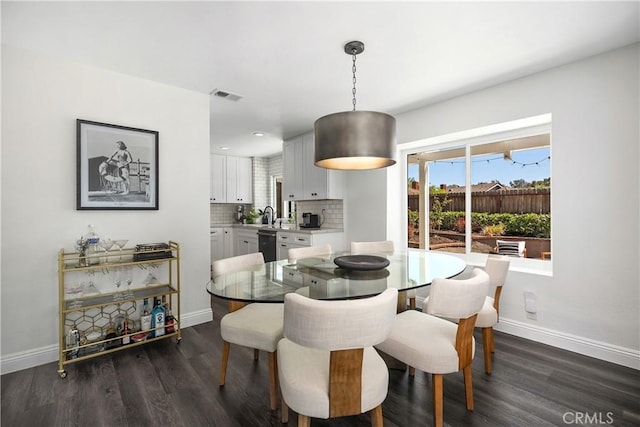 24532 La Cienega St, Laguna Hills, CA 92653 - dining space with dark wood-type flooring and plenty of natural light