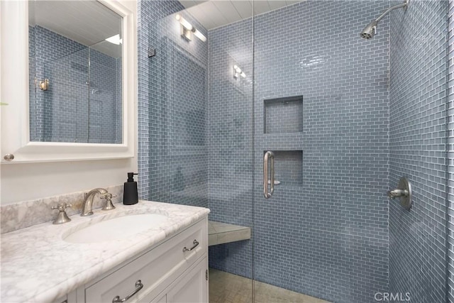 24532 La Cienega St, Laguna Hills, CA 92653 - bathroom featuring vanity and a shower stall