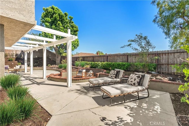 24532 La Cienega St, Laguna Hills, CA 92653 - fenced backyard with a pergola and a patio area