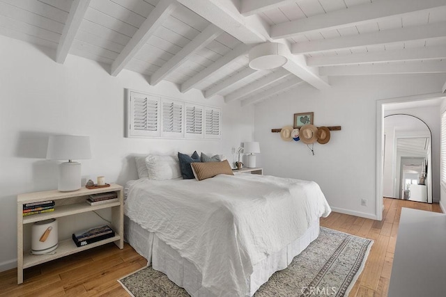 484 E 16th St, Costa Mesa, CA 92627 - bedroom featuring light wood finished floors and wood ceiling