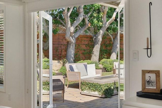 484 E 16th St, Costa Mesa, CA 92627 - doorway to outside with brick flooring