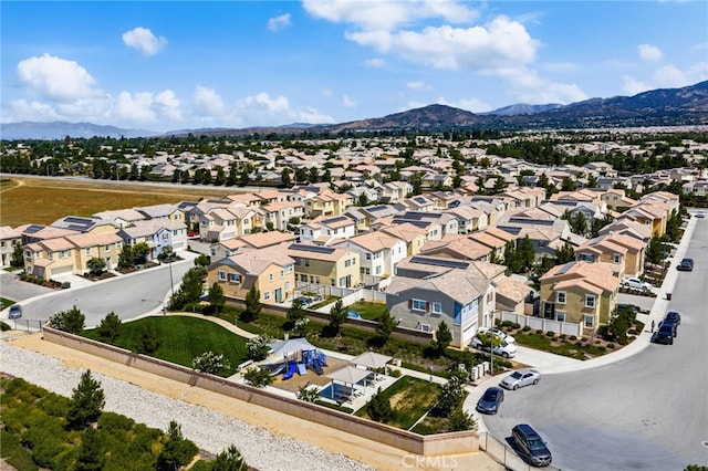872 Bluebell Way, Beaumont, CA 92223 - aerial view of residential area featuring mountains