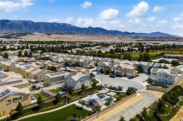 872 Bluebell Way, Beaumont, CA 92223 - aerial perspective of suburban area with a mountain backdrop
