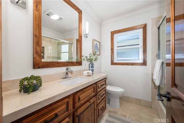 5116 Faust Ave, Lakewood, CA 90713 - full bathroom featuring vanity and ornamental molding
