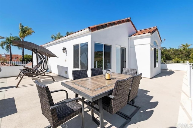 4863 Marathon Way, Oceanside, CA 92056 - view of patio / terrace featuring outdoor dining space