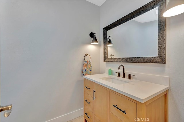 19325 Peachtree Ln, Huntington Beach, CA 92648 - bathroom with vanity and baseboards