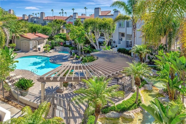 19325 Peachtree Ln, Huntington Beach, CA 92648 - community pool with a patio area