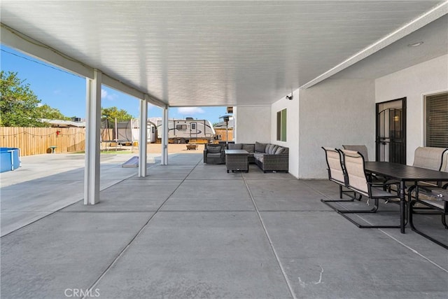 12207 Snapping Turtle Rd, Apple Valley, CA 92308 - view of patio / terrace featuring an outdoor hangout area and outdoor dining area