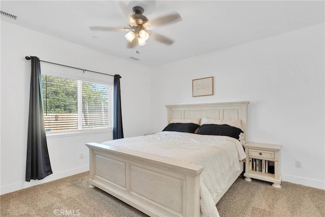 12207 Snapping Turtle Rd, Apple Valley, CA 92308 - bedroom featuring light colored carpet and ceiling fan