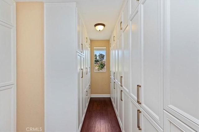 16858 Mariposa Ave, Riverside, CA 92504 - corridor with dark wood finished floors and baseboards