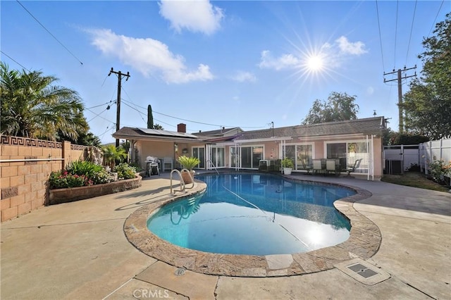 2007 Socrates Ave, Simi Valley, CA 93065 - view of pool with a patio area and a fenced backyard
