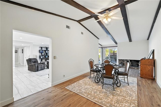 2007 Socrates Ave, Simi Valley, CA 93065 - dining area featuring light wood finished floors and ceiling fan