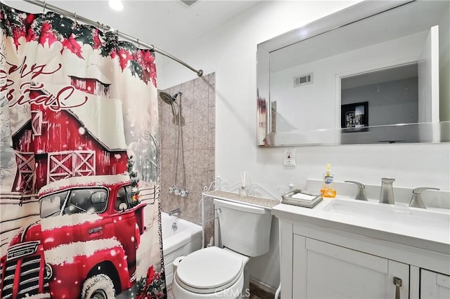2007 Socrates Ave, Simi Valley, CA 93065 - full bath with vanity and shower / bath combo with shower curtain