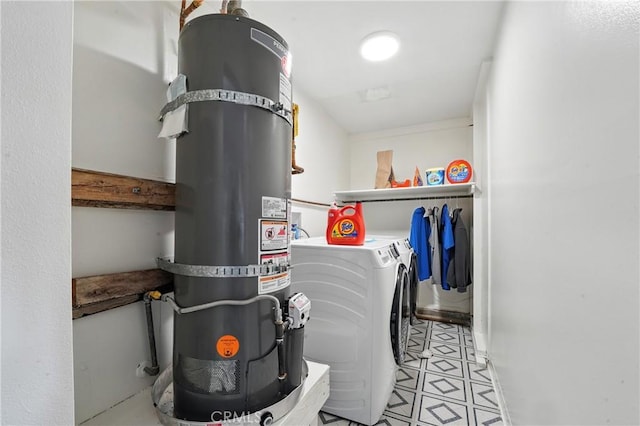 2007 Socrates Ave, Simi Valley, CA 93065 - utility room with independent washer and dryer and strapped water heater