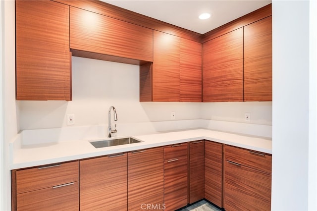 1922 Edgefair Ln, Redlands, CA 92373 - kitchen with light countertops and brown cabinets