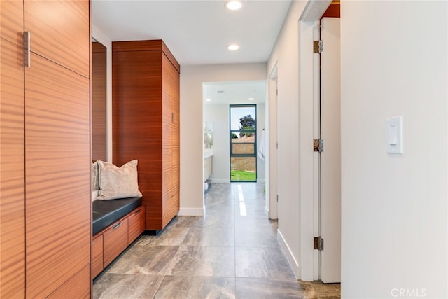 1922 Edgefair Ln, Redlands, CA 92373 - hallway with recessed lighting and baseboards