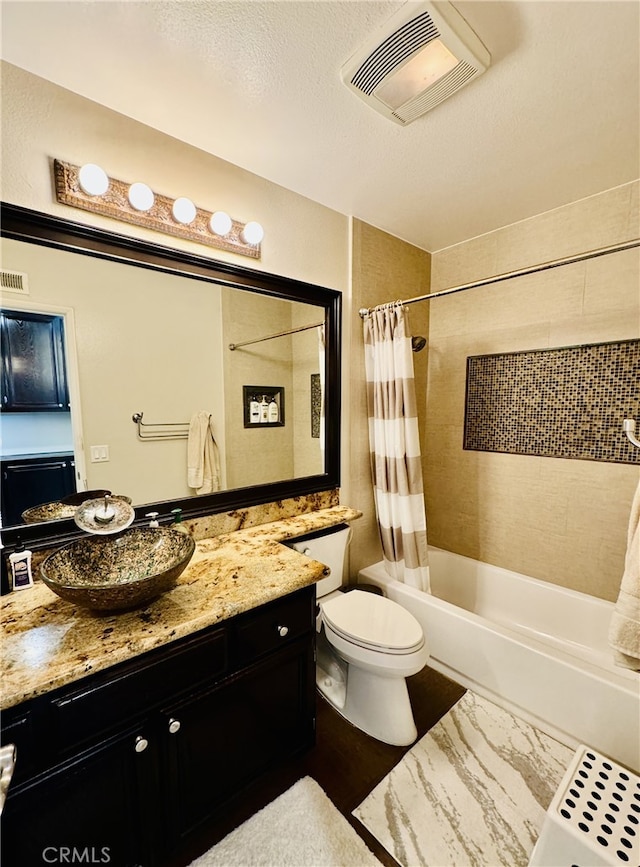 6159 Fleetwood Ln, Chino Hills, CA 91709 - bathroom with vanity and shower / tub combo with curtain