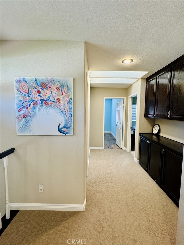 6159 Fleetwood Ln, Chino Hills, CA 91709 - hall with light carpet and a textured ceiling