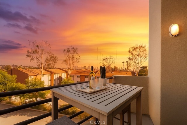 1830 N Alvarado St Unit 14, Los Angeles, CA 90026 - view of balcony at dusk