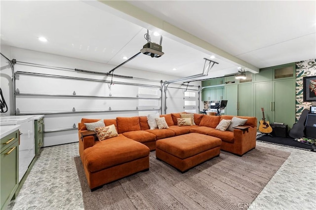 810 E Dalton Ave, Glendora, CA 91741 - garage with a garage door opener and recessed lighting