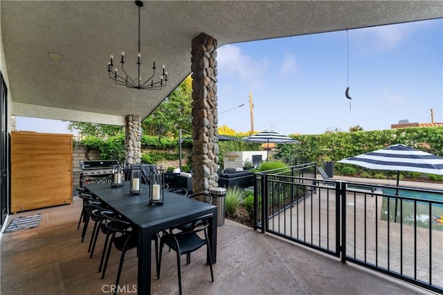 810 E Dalton Ave, Glendora, CA 91741 - patio / terrace with outdoor dining space, a patio area, and a grill