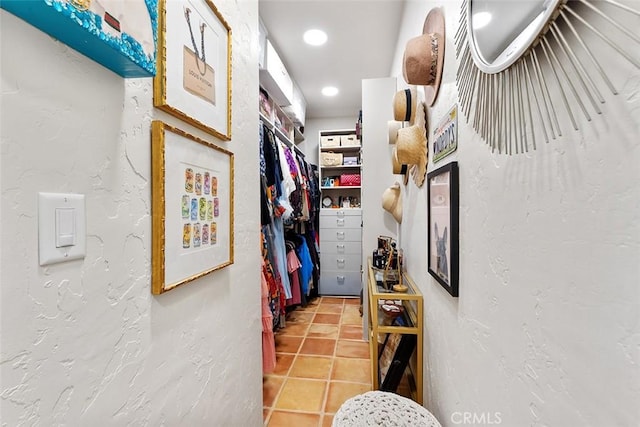 810 E Dalton Ave, Glendora, CA 91741 - corridor featuring a textured wall and recessed lighting
