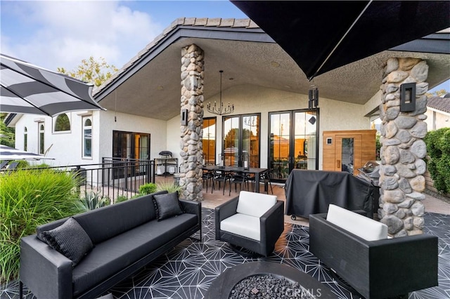 810 E Dalton Ave, Glendora, CA 91741 - view of patio / terrace featuring outdoor lounge area, area for grilling, and outdoor dining space