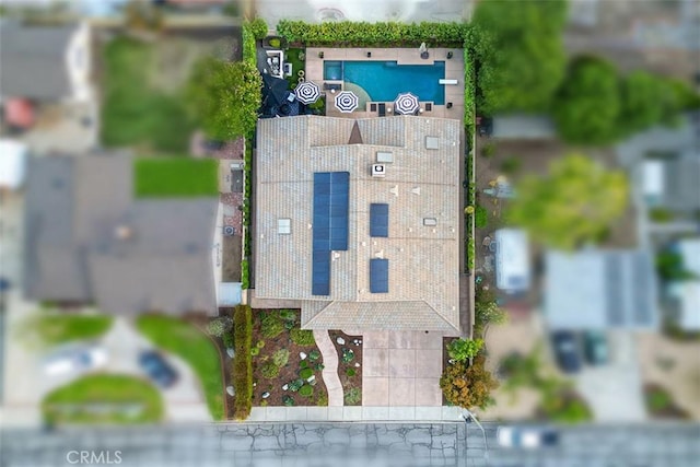 810 E Dalton Ave, Glendora, CA 91741 - aerial view of property and surrounding area featuring property boundaries highlighted