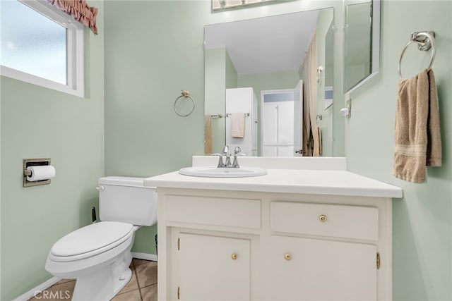 7219 Font Ave, Jurupa Valley, CA 92509 - half bathroom featuring vanity and tile patterned flooring