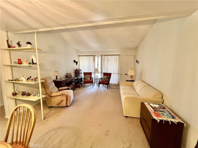 1660 Northwood Rd Unit M11-276D, Seal Beach, CA 90740 - living room with light carpet and beam ceiling