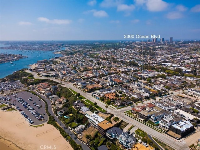 3300 Ocean Blvd, Corona Del Mar, CA 92625 - aerial view of property and surrounding area with a nearby body of water