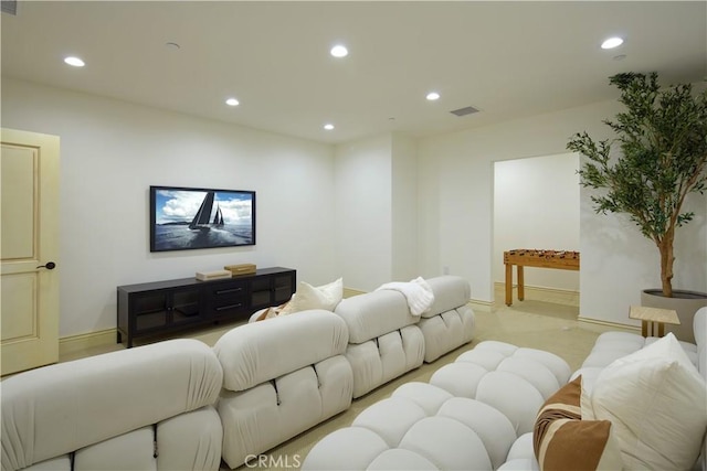 3300 Ocean Blvd, Corona Del Mar, CA 92625 - living area featuring recessed lighting and baseboards
