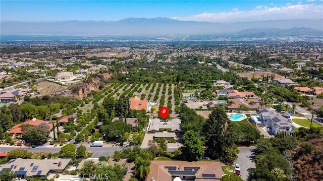 4308 Crown Ranch Rd, Corona, CA 92881 - aerial view of property and surrounding area with a mountain backdrop