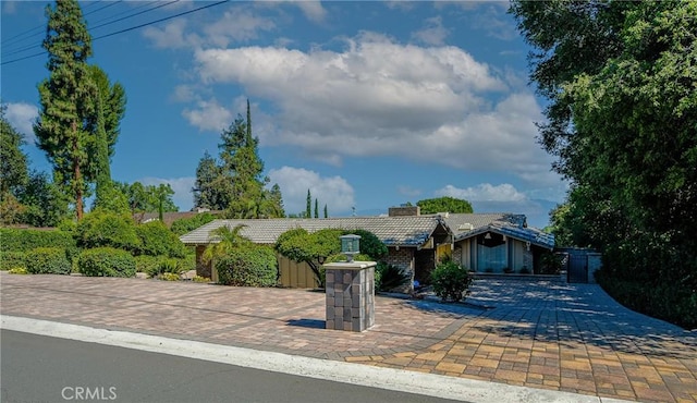 4308 Crown Ranch Rd, Corona, CA 92881 - ranch-style home featuring a chimney and a tile roof