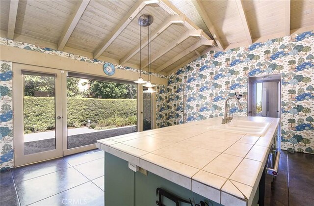 4308 Crown Ranch Rd, Corona, CA 92881 - sunroom featuring a sink and french doors