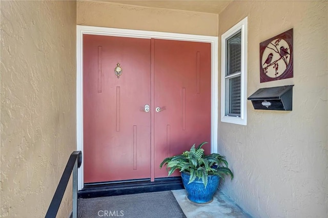 2464 Maclennan St, Napa, CA 94558 - doorway to property featuring stucco siding