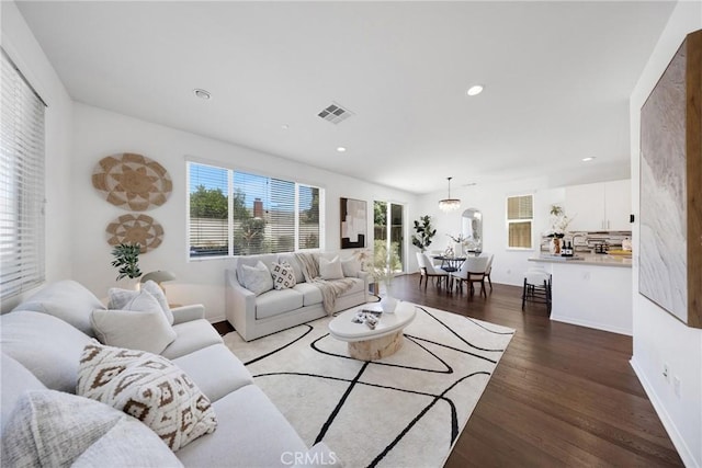 13450 Prosperity Pl, Garden Grove, CA 92843 - living room featuring wood finished floors and recessed lighting