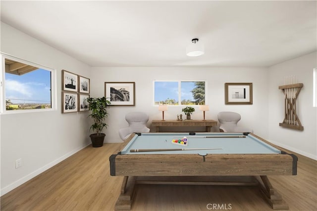 1604 W 125th St, Los Angeles, CA 90047 - playroom with plenty of natural light, billiards, and light wood finished floors