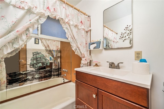 618 E 2nd St, Rialto, CA 92376 - bathroom featuring vanity and washtub / shower combination