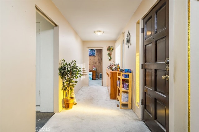 618 E 2nd St, Rialto, CA 92376 - hallway featuring carpet flooring