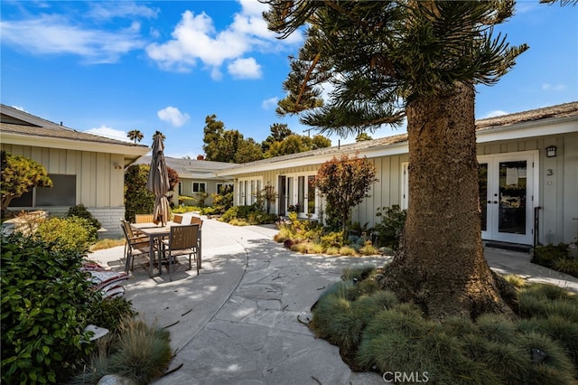 1575 Via Capri Unit 6, Laguna Beach, CA 92651 - view of patio / terrace featuring outdoor dining area and french doors