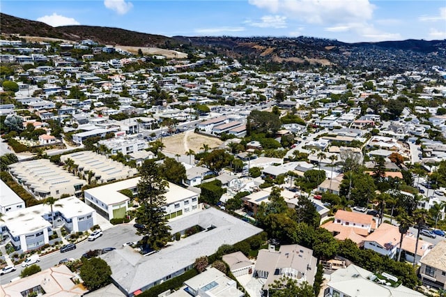 1575 Via Capri Unit 6, Laguna Beach, CA 92651 - aerial view of property and surrounding area featuring a mountainous background and nearby suburban area