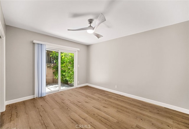 1575 Via Capri Unit 6, Laguna Beach, CA 92651 - unfurnished room featuring wood finished floors and ceiling fan
