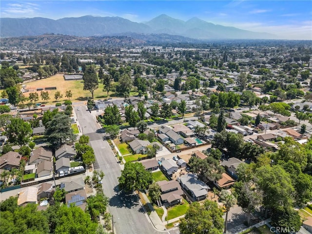 2311 6th St, La Verne, CA 91750 - aerial view of property's location featuring a mountain backdrop and nearby suburban area