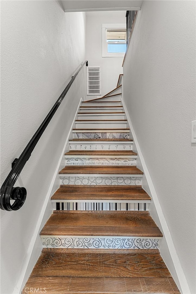 2311 6th St, La Verne, CA 91750 - staircase with wood finished floors